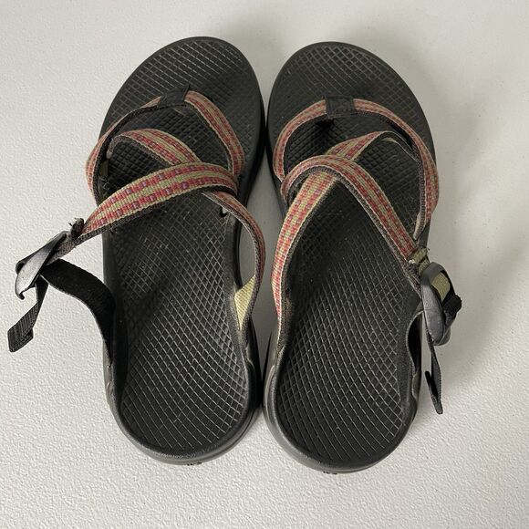Chaco Sandals Strappy Backless Hiking Water Shoes Outdoor Pink Black Women's 8 - Picture 7 of 11